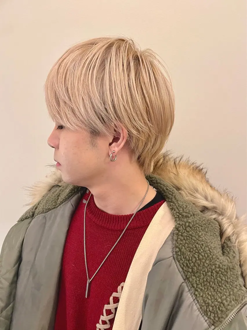 ショート カラー メンズ ダブルカラー ヘアカラー トリートメント ニュアンスカラー🫧 加納のヘアスタイル