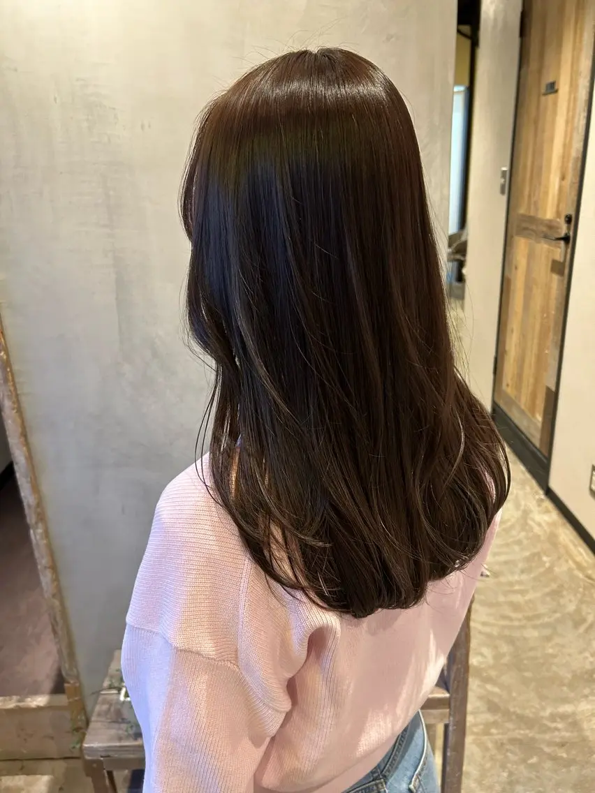 ロング カラー レイヤーカット 北原 紗希のヘアスタイル