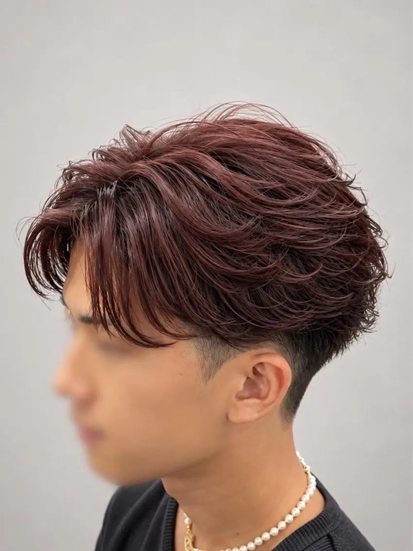 ショート カラー パーマ メンズ カット ヘアカラー パーマ ラルフ/スパイキー/ フェザー/トムのヘアスタイル