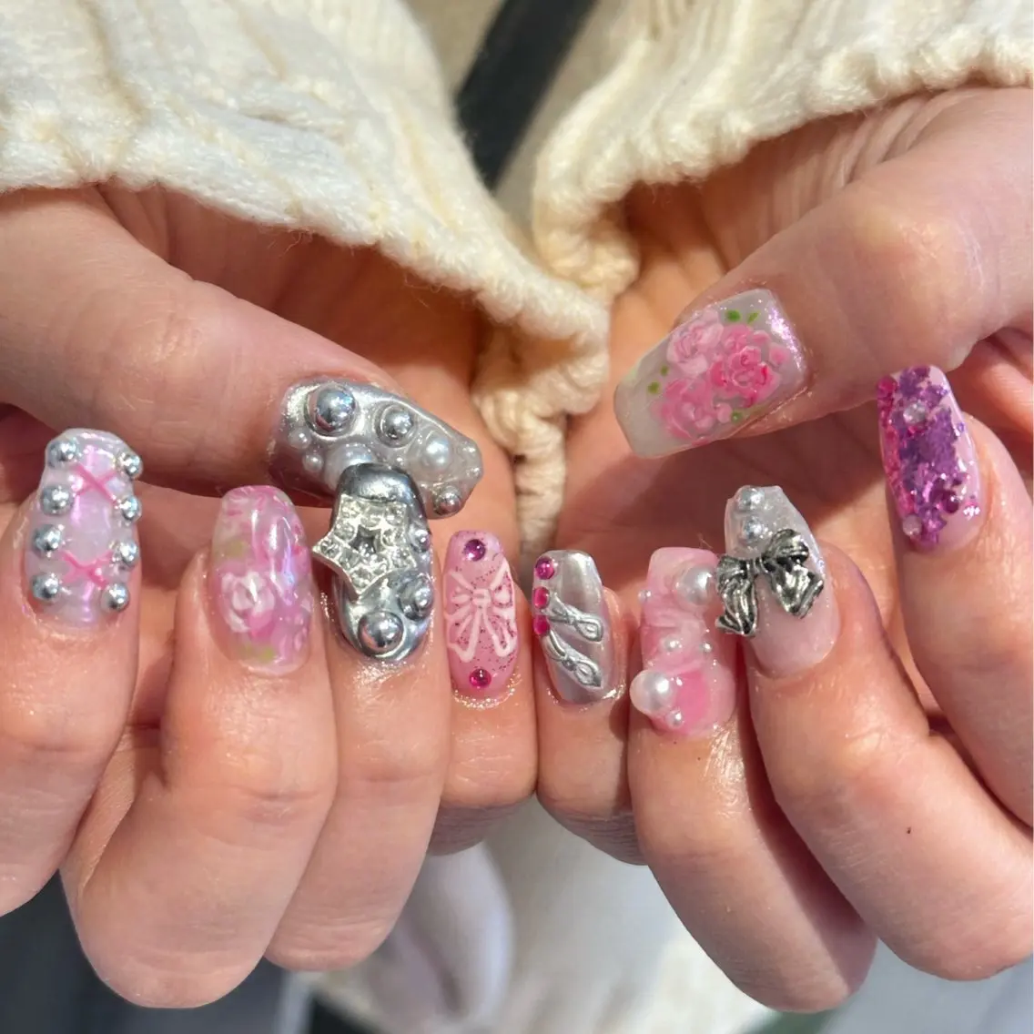 ネイル ハイトーン特化 pepe🎀のヘアスタイル