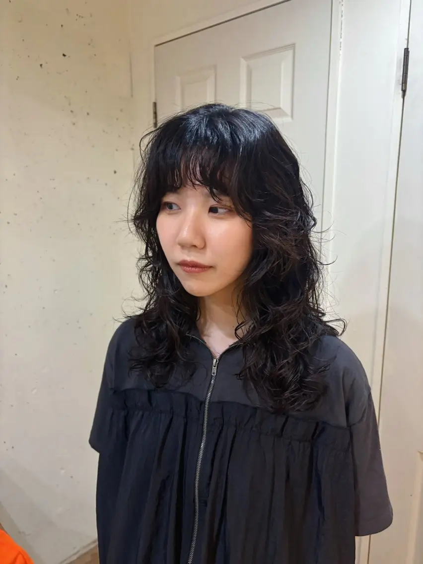 セミロング パーマ カット パーマ kaito 外国人風パーマ！のヘアスタイル