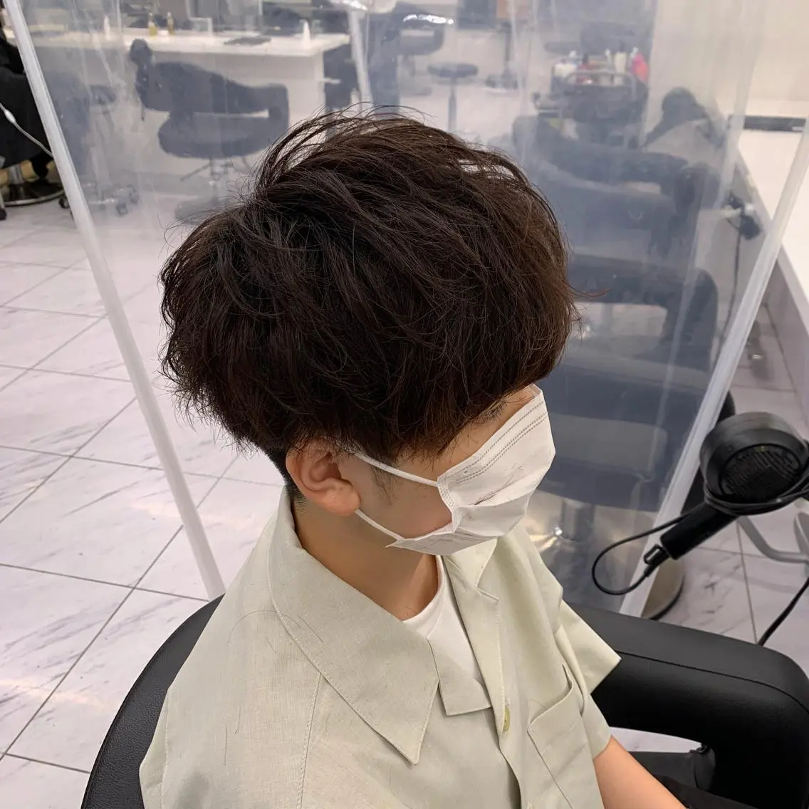 ショート カラー パーマ メンズ メンズパーマ特化 TAIGAのヘアスタイル