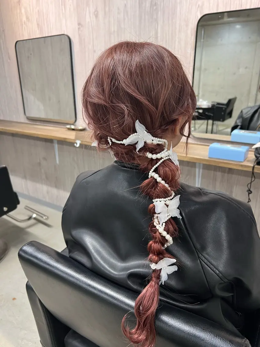 ロング ヘアセット lafit kaede/韓国ヘアのヘアスタイル