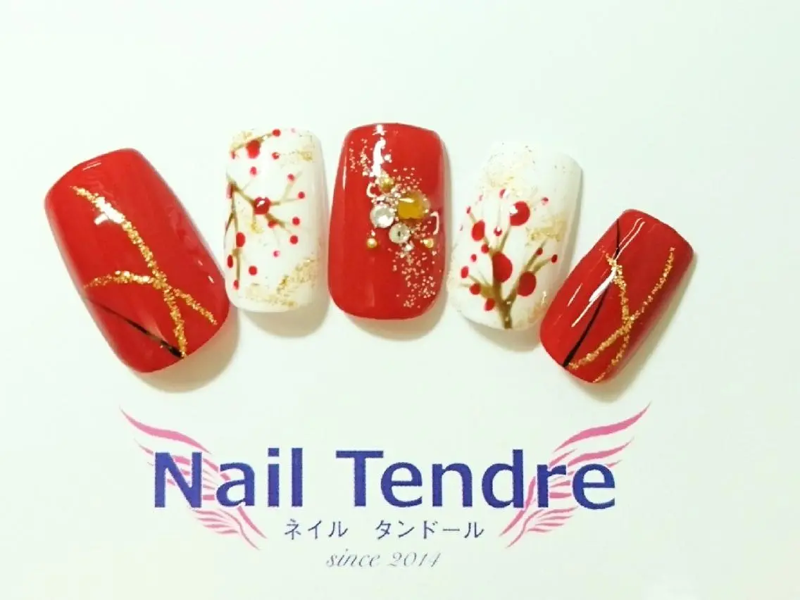 ネイル アートネイル ジェルネイル ソフトジェル ストーンネイル ハンドネイル Nail  Tendreのネイルデザイン
