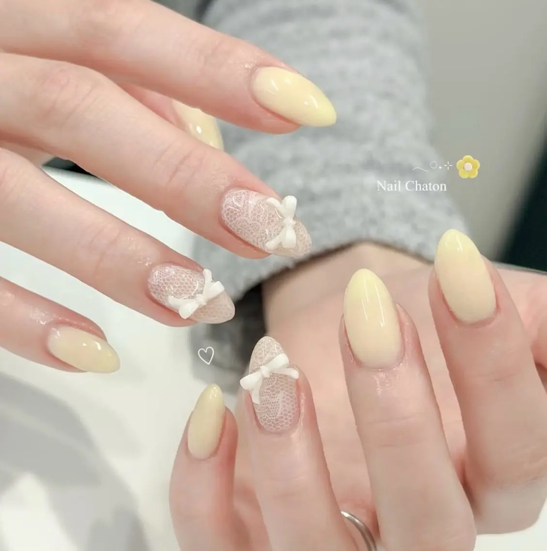ネイル ハンドネイル H3 Nail Tsuki🦋💙のネイルデザイン