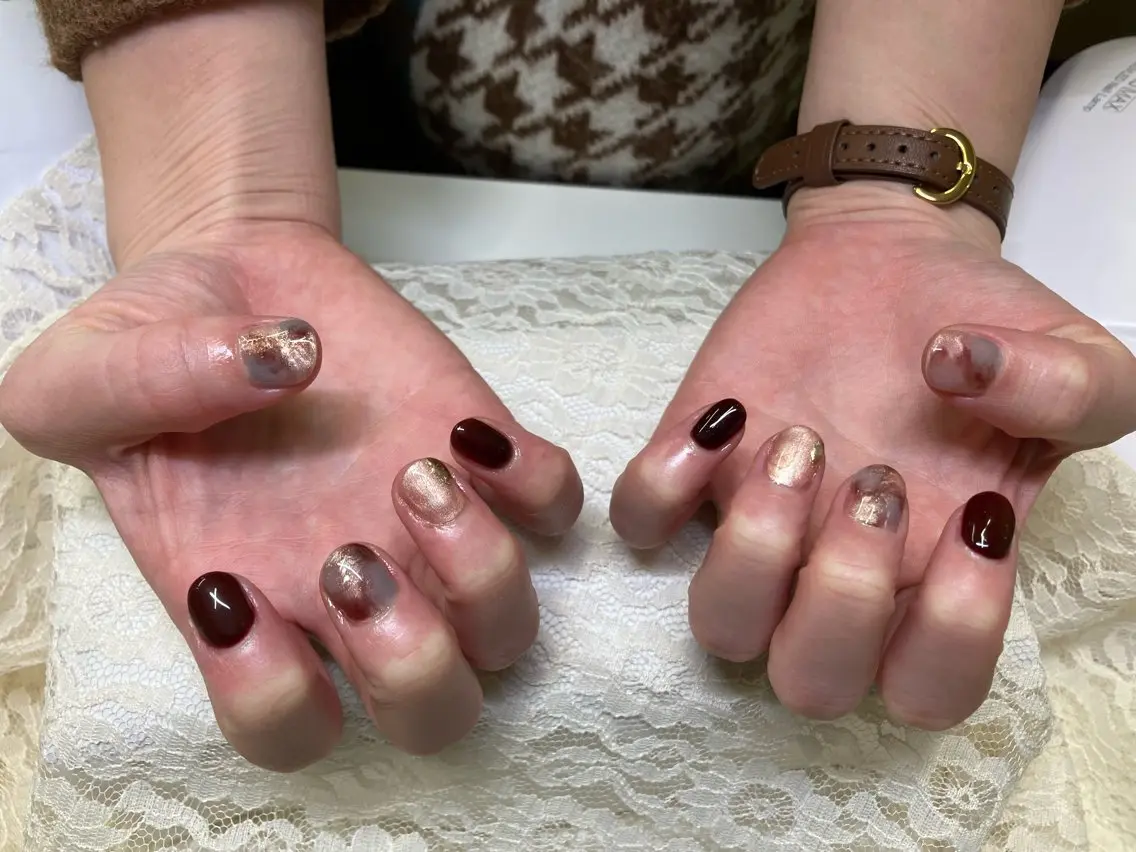 ネイル ミラーネイル ニュアンスネイル Horizon ☆ Nailsのネイルデザイン