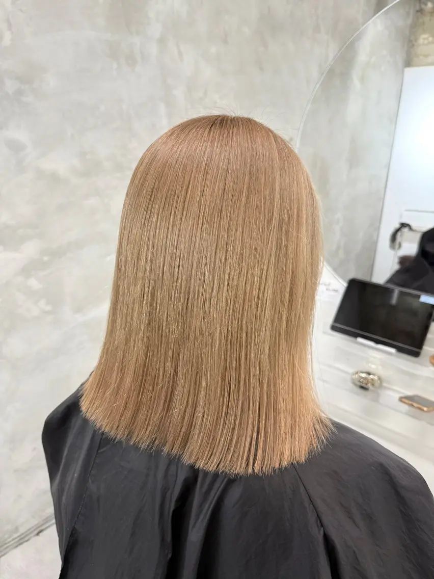 ミディアム カラー yuuna ✮ door whiteのヘアスタイル