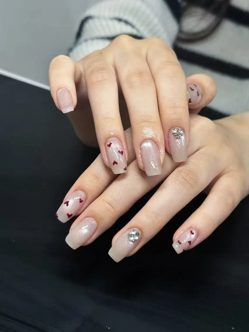 ネイル スカルプネイル シンプルネイル Lu nailsalonのネイルデザイン