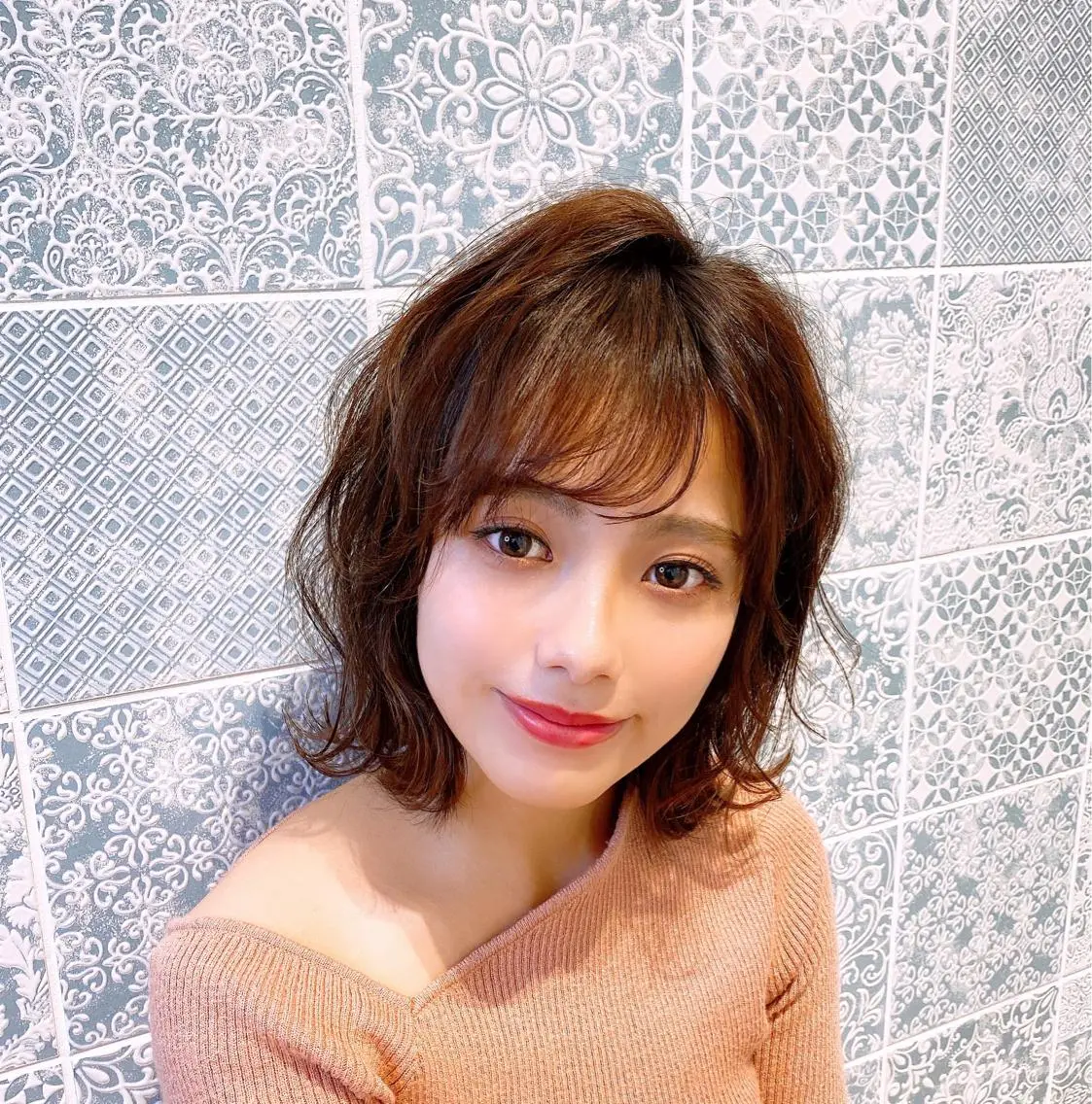 ミディアム カット ヘアカラー トリートメント 🌟モテ髪ショート 🌟店長 津賀涼のヘアスタイル