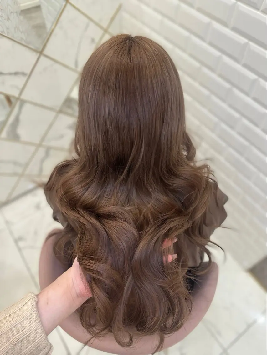 ロング カラー ヘアカラー 🎀ちゃんりお🎀 /ブリーチなしカラーのヘアスタイル