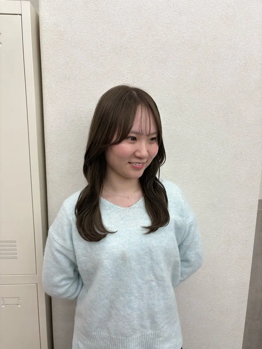 セミロング くびれヘア ラーム 松江学園店/ UNAのヘアスタイル
