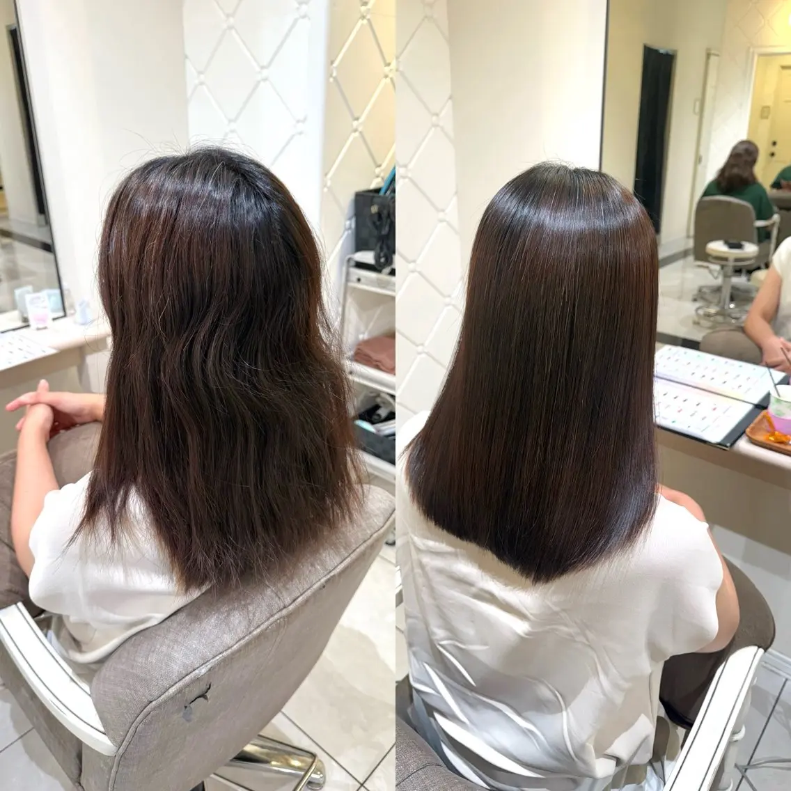 ロング パーマ カット 縮毛矯正 小島嵩人 縮毛矯正 髪質改善のヘアスタイル