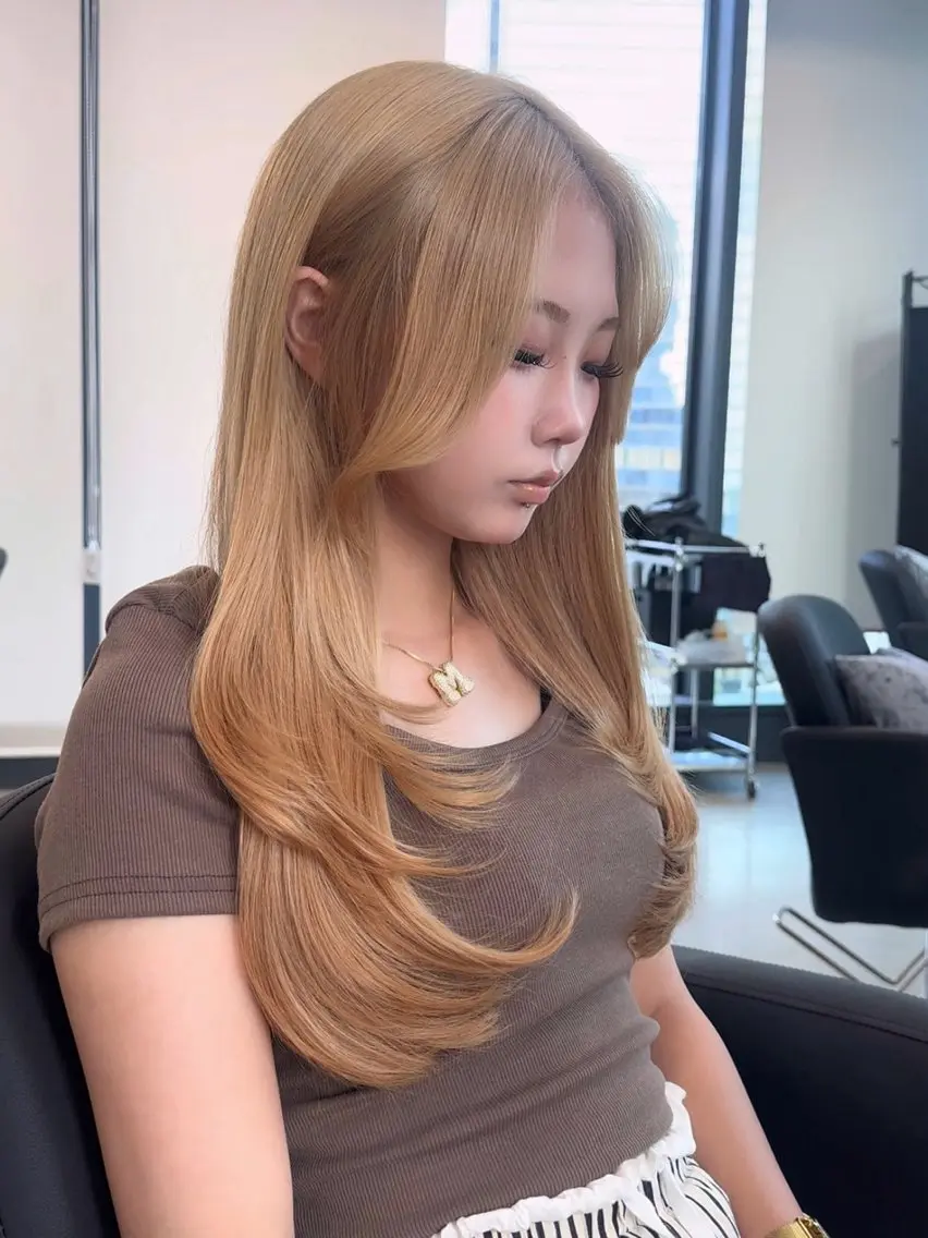 ロング カット 髪質改善🫧 カラー特化/Hinaのヘアスタイル