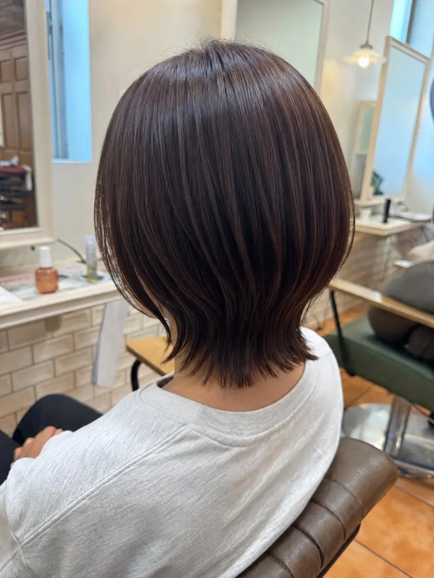 ショート ボブ くびれヘア カット ヘアカラー 朝の時間を楽に✨ ショート/川元裕範のヘアスタイル
