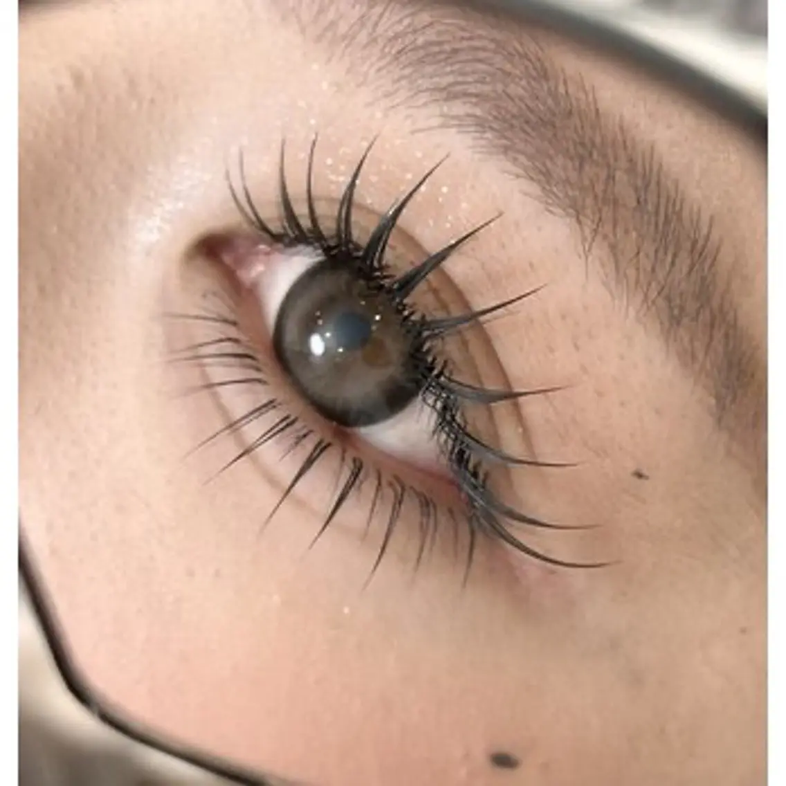 ★人気1★最強led中顔面短縮術★束感仕上げ【上下】フラット140本+下30本の写真