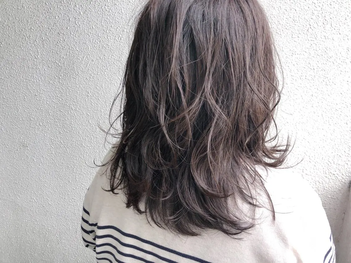 セミロング カラー 艶髪/フリーランス 木山ゆかりのヘアスタイル