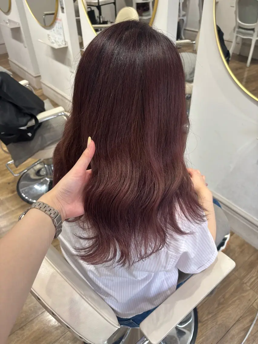 ミディアム カラー ヘアカラー chika °ʚ🎀ɞ°.のヘアスタイル