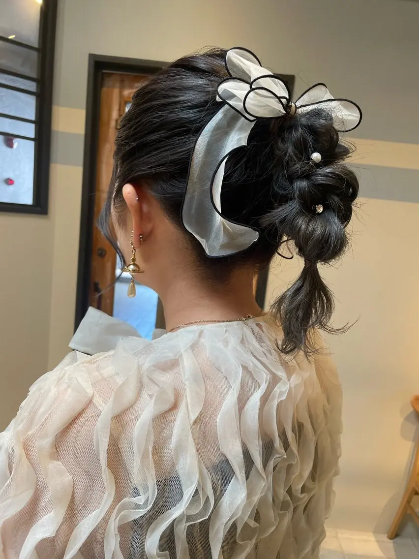 ミディアム ヘアセット Connect Rumiのヘアスタイル