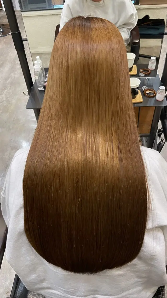 ロング カラー トリートメント 酸熱トリートメント カット ヘアカラー トリートメント 🐾Kenta🐾✰ ブリーチカラー✰のヘアスタイル