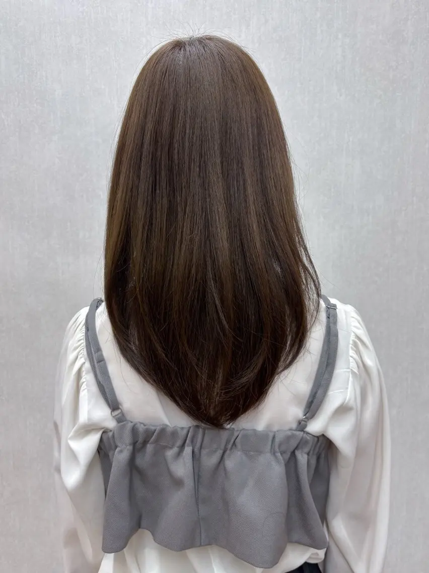 ミディアム ミディアムレイヤー 顔周りカット レイヤーカット カット ヘッドスパ ボブ/ミディアム 親しみやすさ/さくらのヘアスタイル
