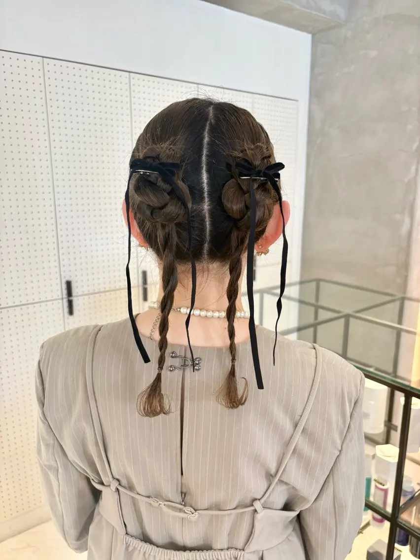 ヘアアレンジ ヘアセット 🎀ヘアセット透明感 /REINA🎀のヘアスタイル
