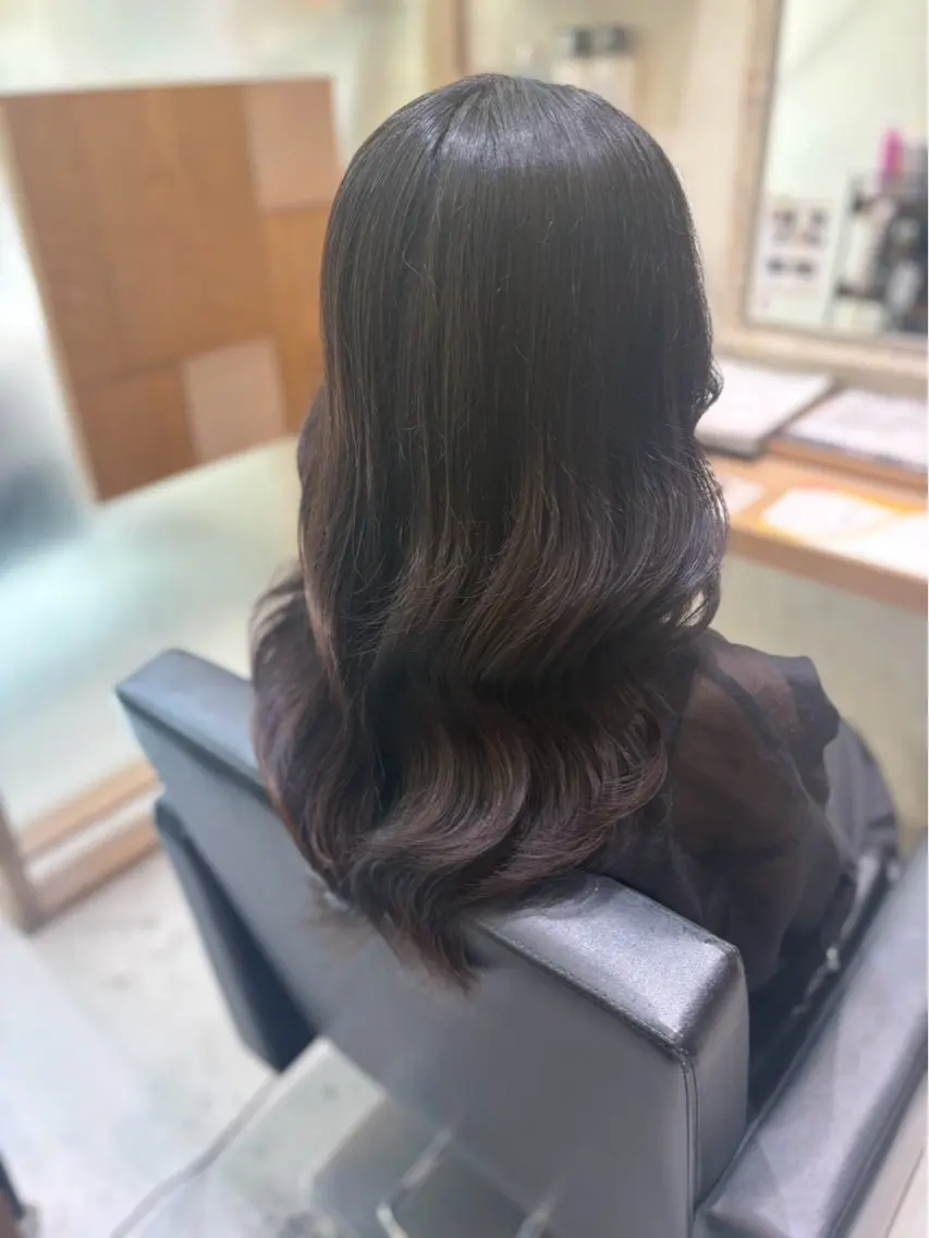 ロング カラー ヘアカラー 🎀ゆづき❤️‍🔥 透明感カラー💕のヘアスタイル