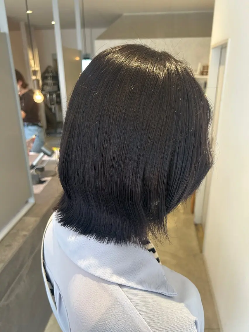 ミディアム 熊谷 鈴のヘアスタイル