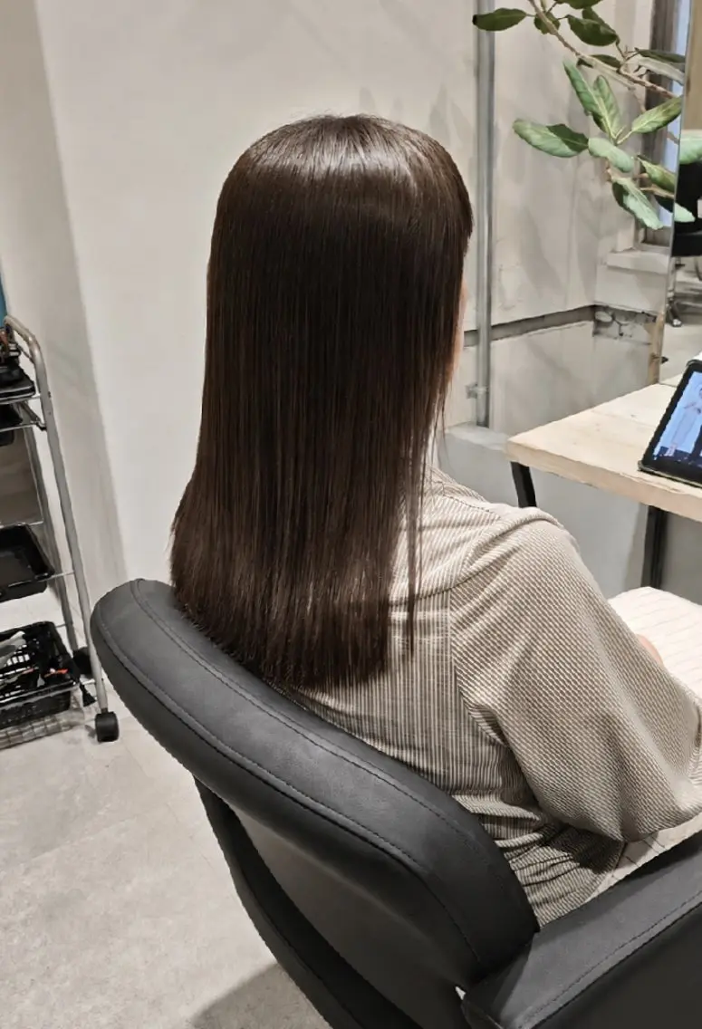 ロング カラー 齋藤 真理子のヘアスタイル