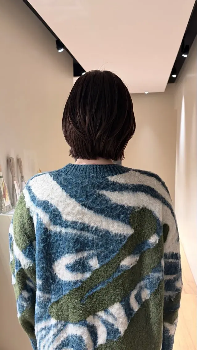 ショート ボブレイヤー ボブ くびれヘア レイヤーカット Raykyoto烏丸 kahoのヘアスタイル