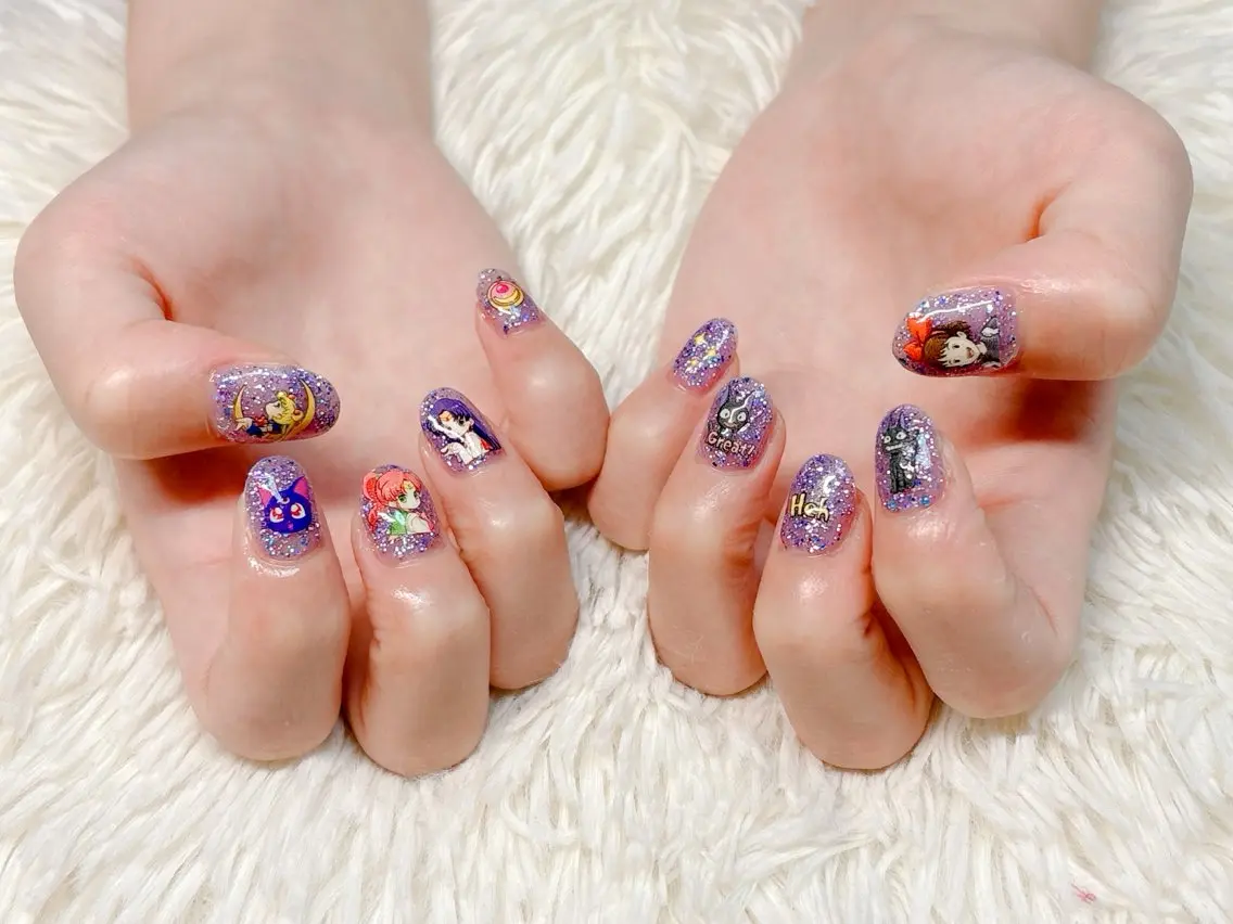 ネイル ハンドネイル パッチリオメメ Lianaのネイルデザイン