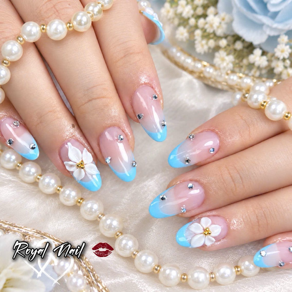 ネイル 韓国ネイル マグネットネイル 持ち込み ハンドネイル Royal Nail_RINAのネイルデザイン
