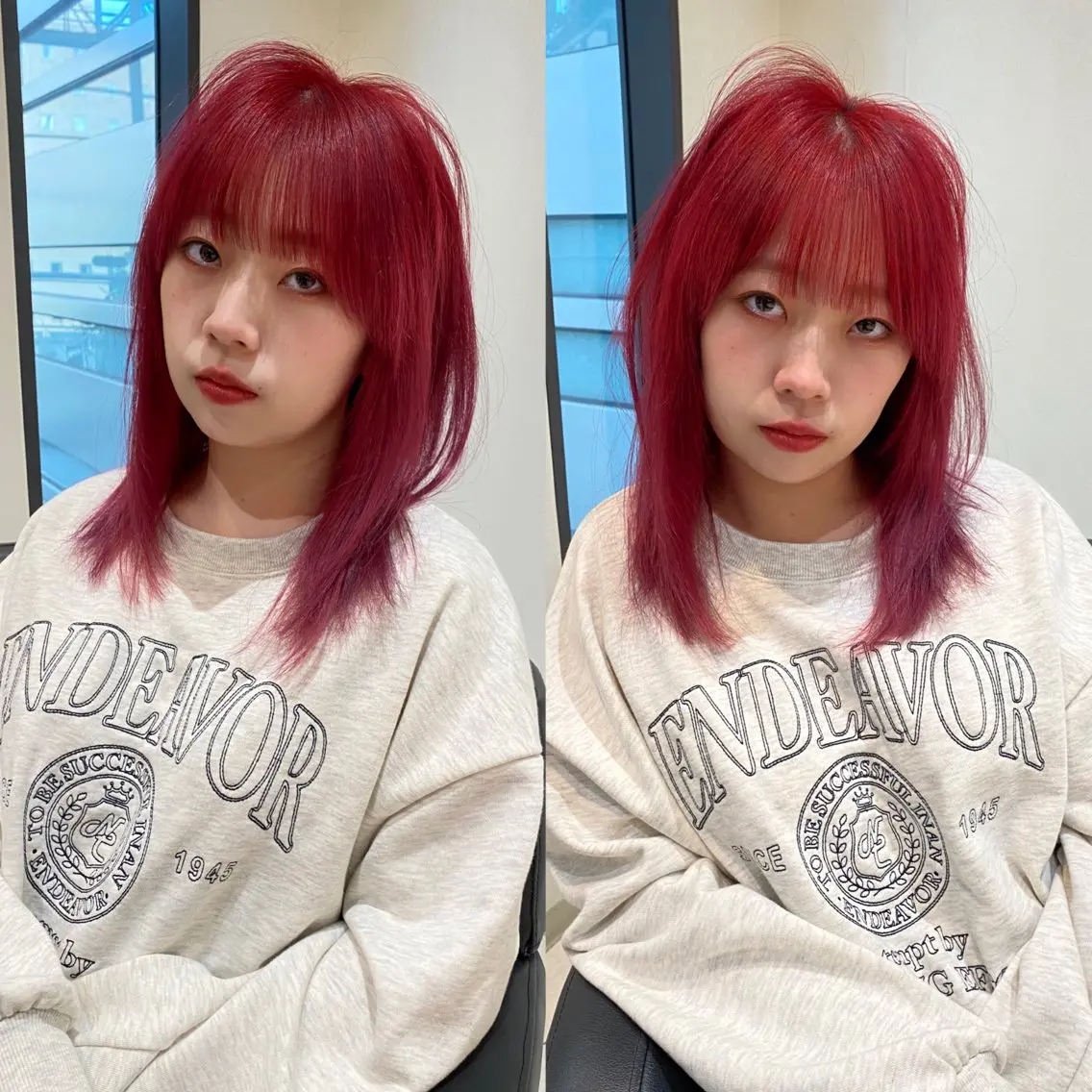 ミディアム カラー ヘアカラー トリートメント mai / linoah˚✧のヘアスタイル