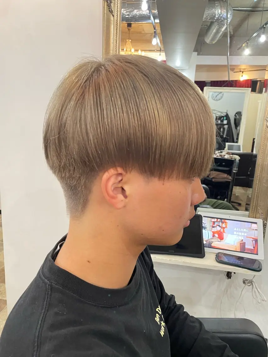 ショート カラー メンズ amphihair 高橋祐也のヘアスタイル