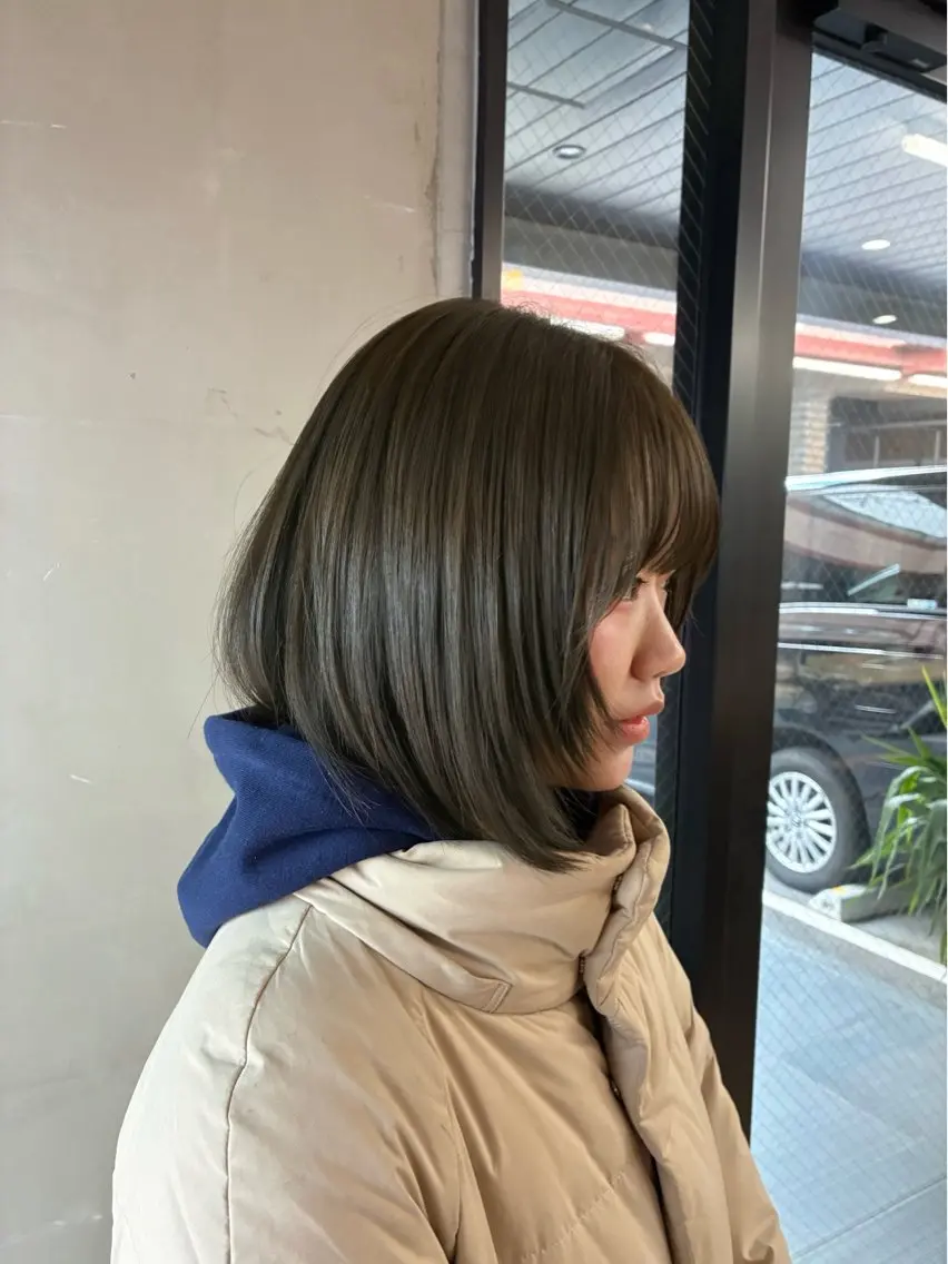 ショート ヘアカラー nanami🏷🤎 ベージュのヘアスタイル