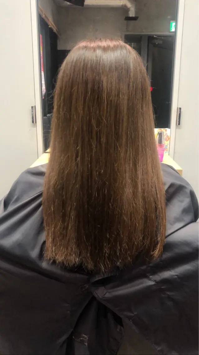 ロング トリートメント 🎀縮毛矯正.暗髪 .艶髪🩶ちひろのヘアスタイル