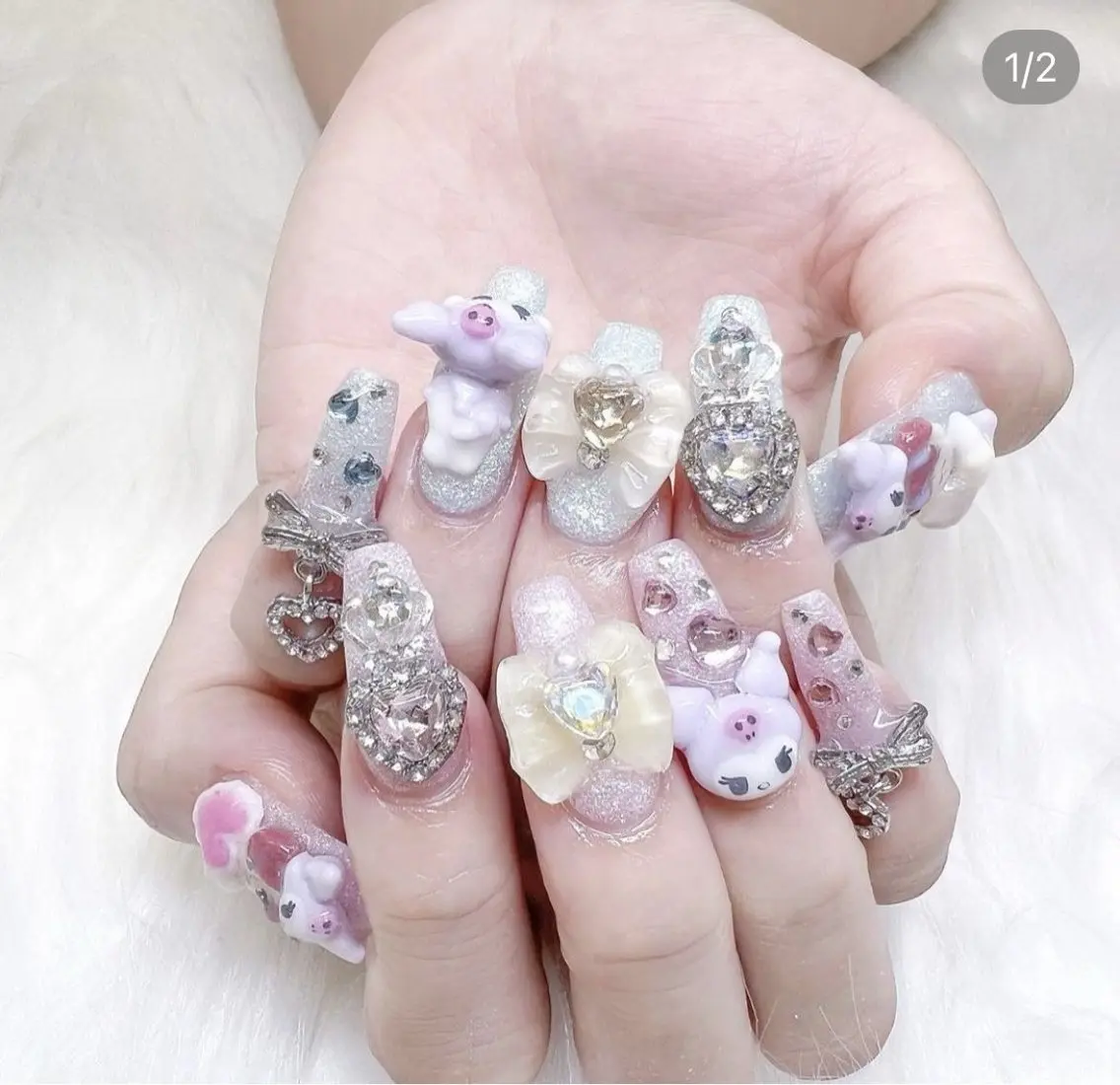 ネイル 長さ出し ハロウィン マグネットネイル ミラーネイル ネイルチップ Lee Nails チップ長さだし専門店のネイルデザイン