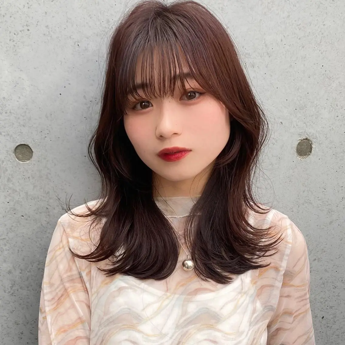 ミディアム 似合わせカット てーと /レイヤーカットのヘアスタイル