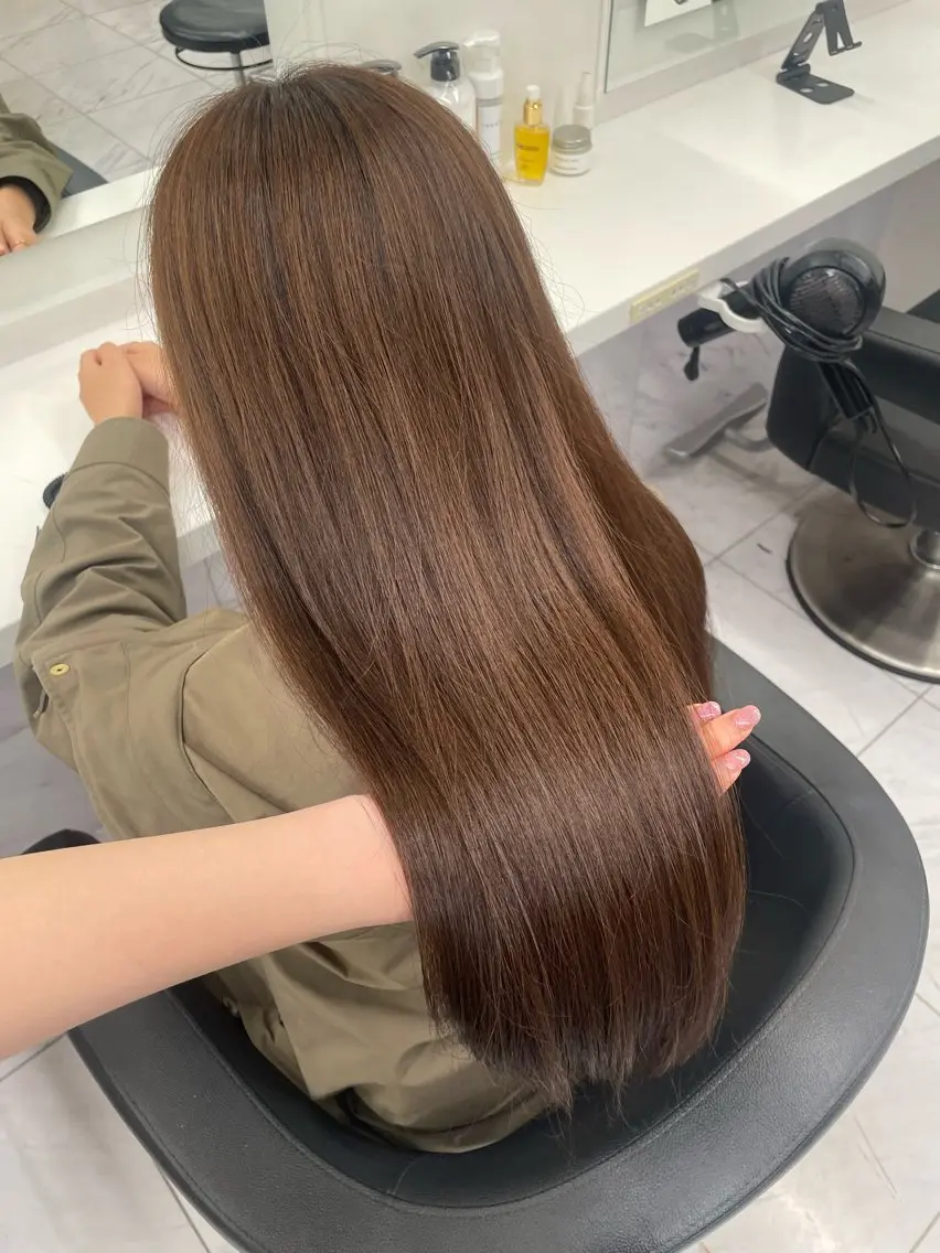 ロング カラー 🎀暖色/ラベンダー /paru🤍のヘアスタイル