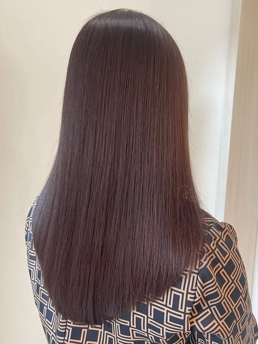 ロング カラー ヘアカラー トリートメント 💎 透明感カラー ✨Erina 💎のヘアスタイル