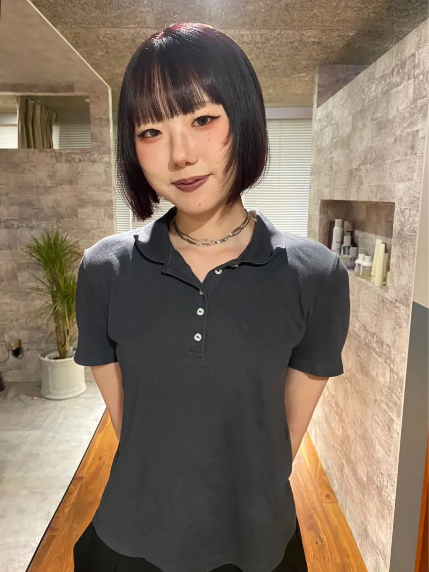 ショート カラー パーマ カット ヘアカラー 縮毛矯正 トリートメント mai / linoah˚✧のヘアスタイル