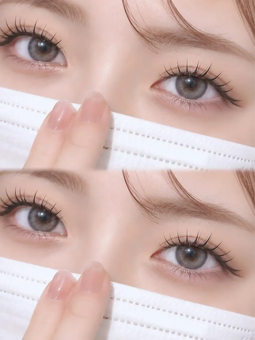 【ミニモ限定💗美容液コーティング1本プレゼント🌷】LEDフラットラッシュ100本🎀【韓国束感コーティング仕上げ♡】の写真