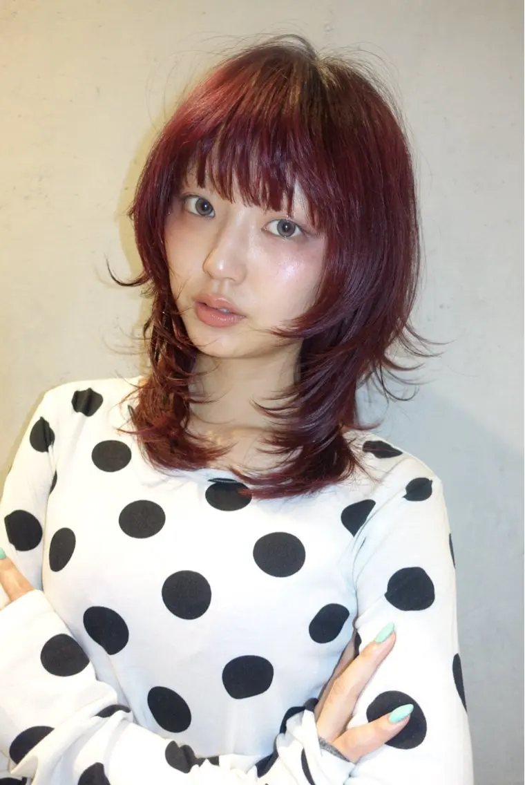 ミディアム wa kaのヘアスタイル