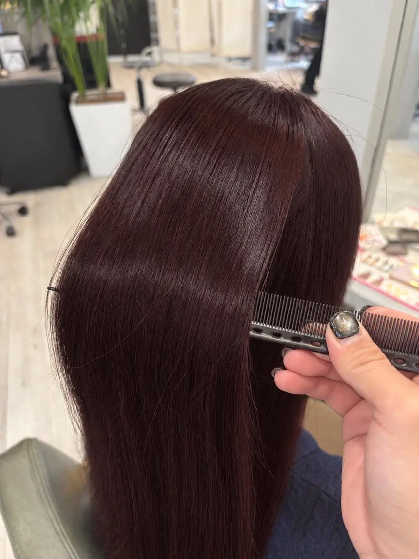 セミロング ヘアカラー 縮毛矯正 【モデル様募集中】 渡邊 マサキのヘアスタイル