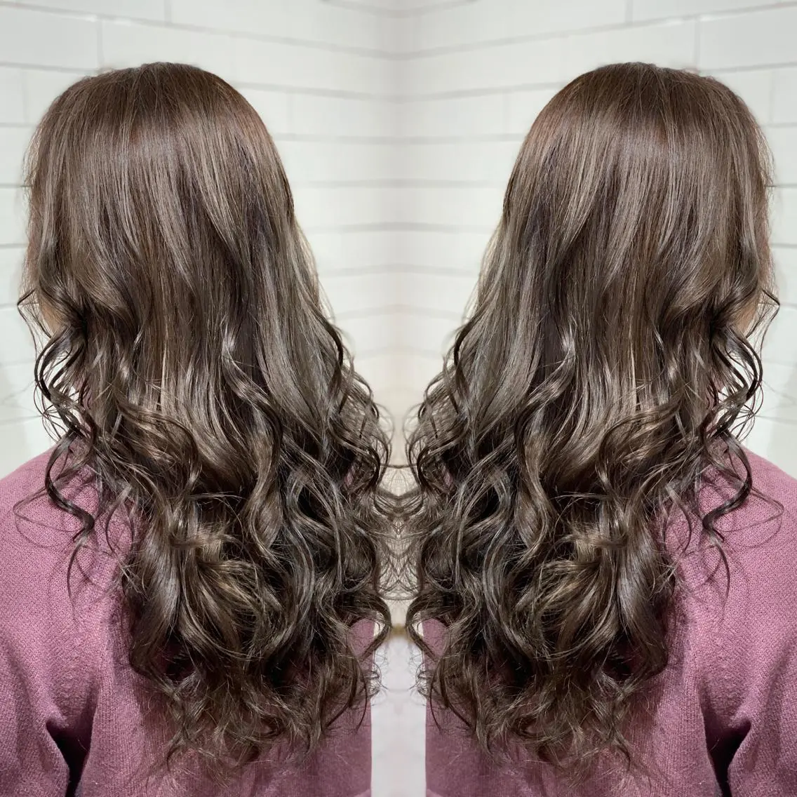 セミロング カラー パーマ ヘアアレンジ メンズ キッズ ネイル マツエク・マツパ 髪質改善×ハイトーン 中田啄也のヘアスタイル