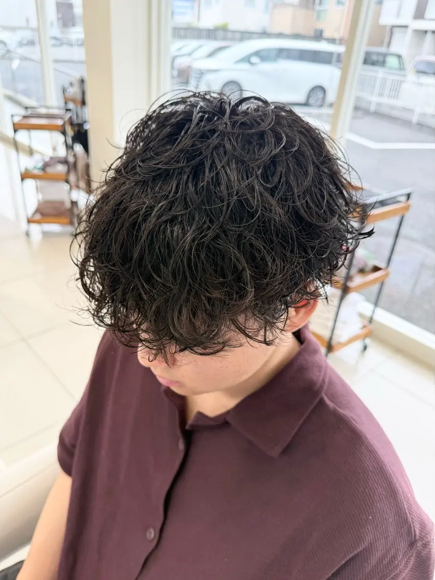 メンズ カット パーマ メンズ特化美容師 /真家雅樹🔥のヘアスタイル