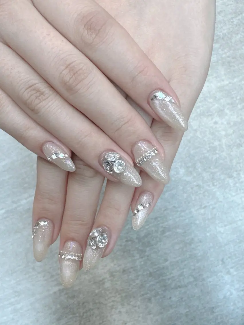 ネイル フラッシュネイル キラキラネイル ラメ(グリッター) ストーンネイル dD.nails 杉戸町ネイルのネイルデザイン