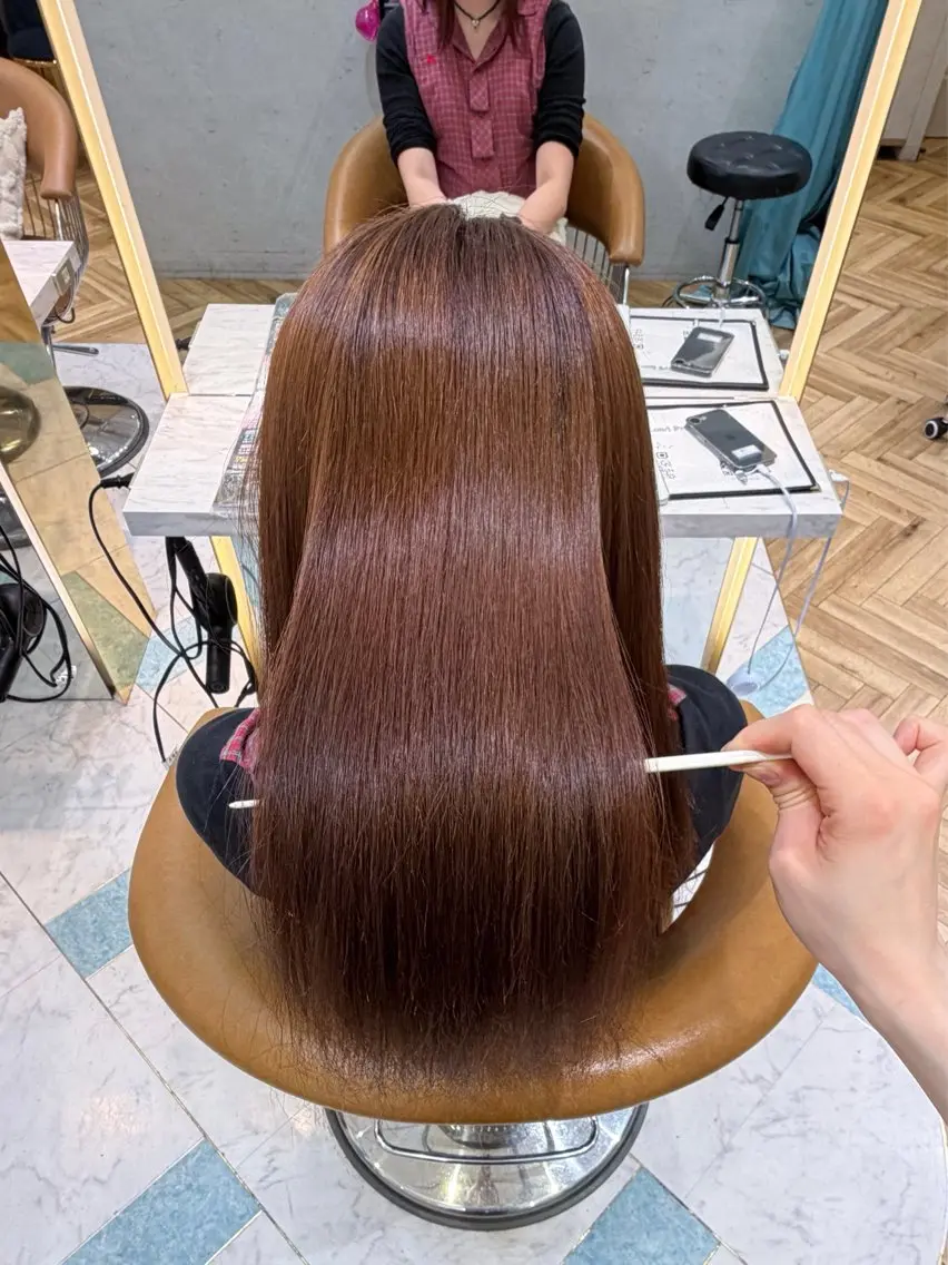 縮毛矯正 トリートメント 羽田野 光希のヘアスタイル