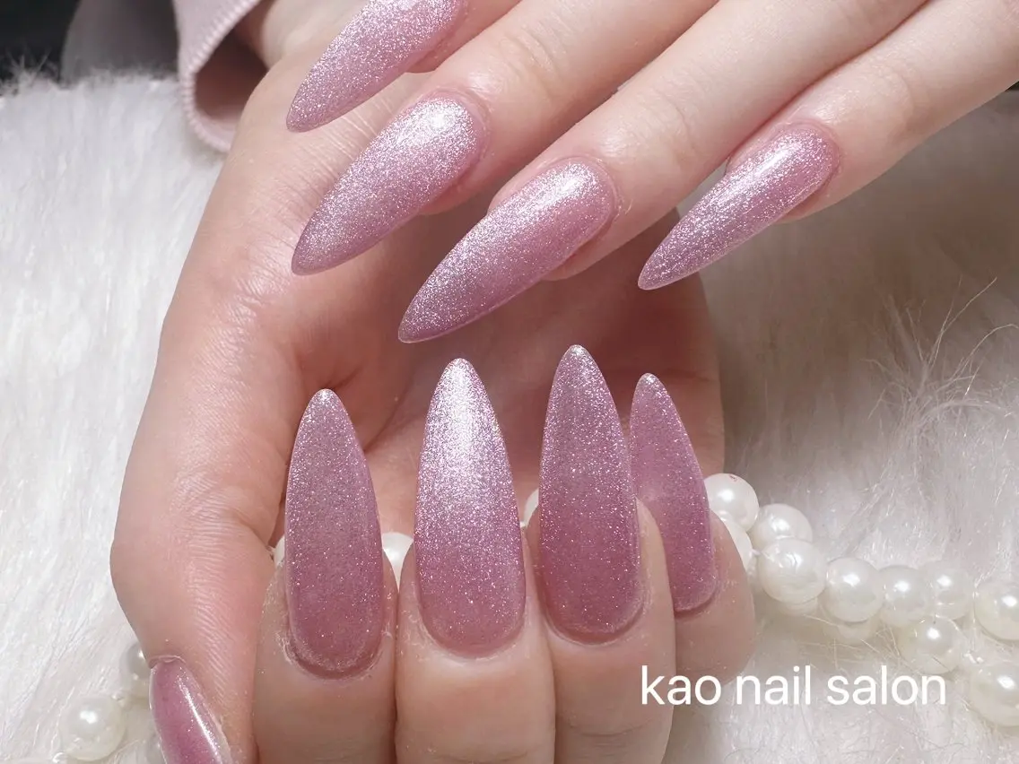 ネイル ハンドネイル kao nail マグネット/長さだしのネイルデザイン