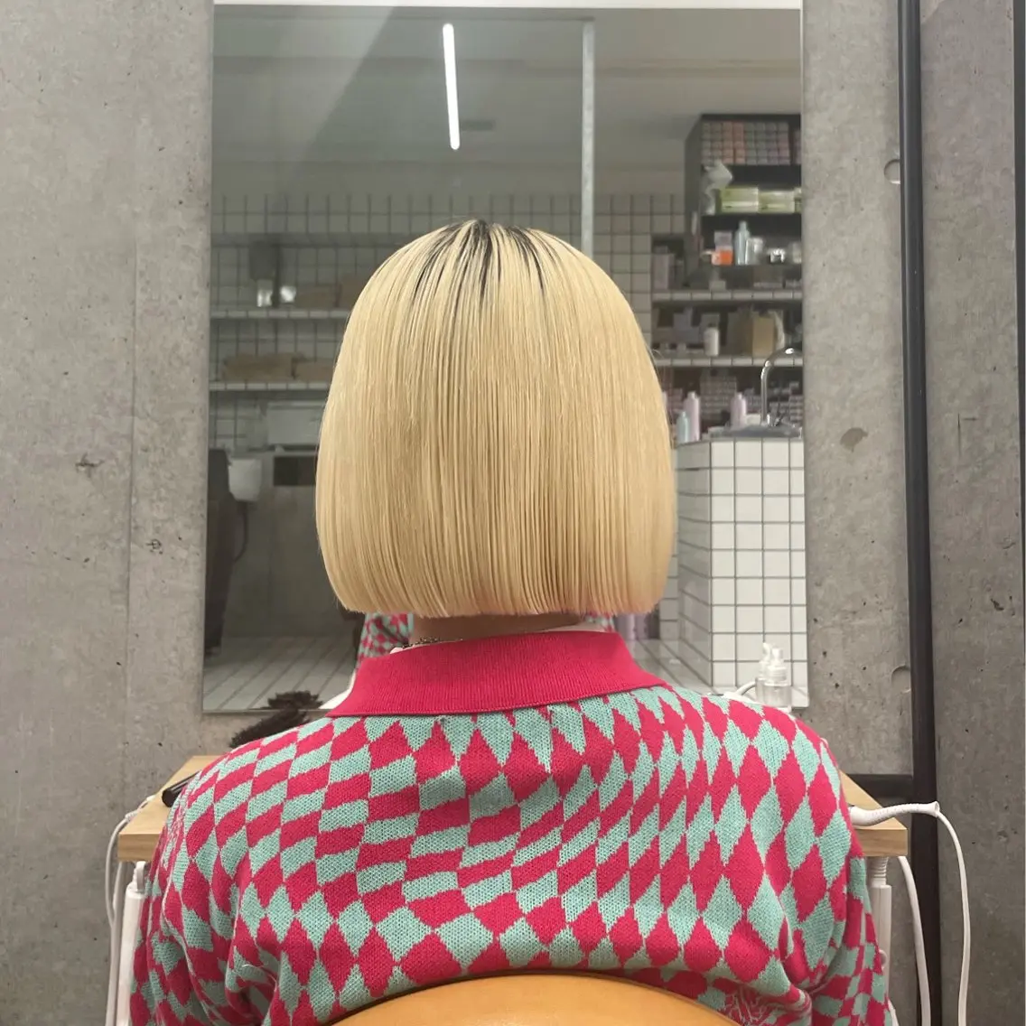 ショート ボブ カット トリートメント 顔まわり🥨レイヤー /透明感/水口舞奈のヘアスタイル