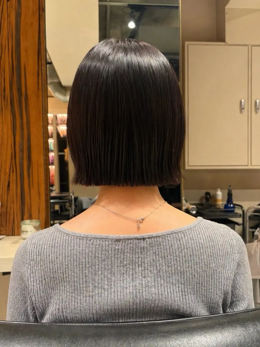 ミディアム ボブ カット newton 🎀ここむぎのヘアスタイル